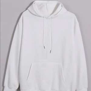 White pullover hoodie